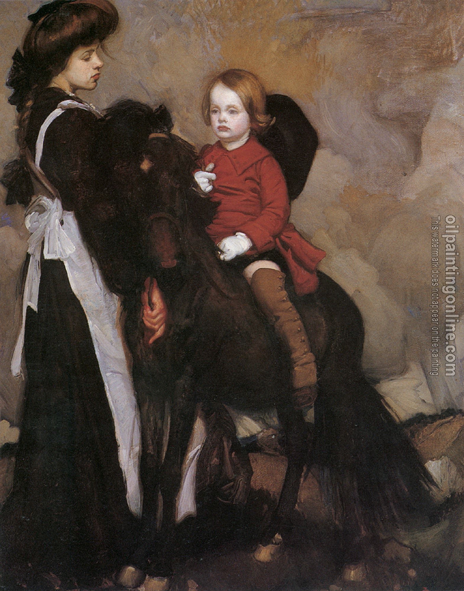 George Lambert - Equestrian Portrait of a Boy